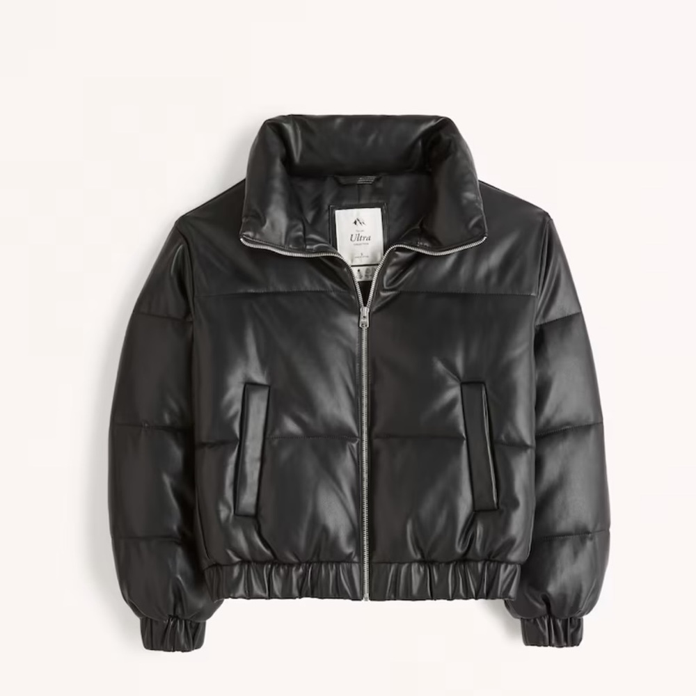Ultra light puffer (vegan leather)